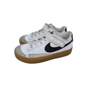 Nike Blazer Low Kids 11C White Black Gum Sneakers